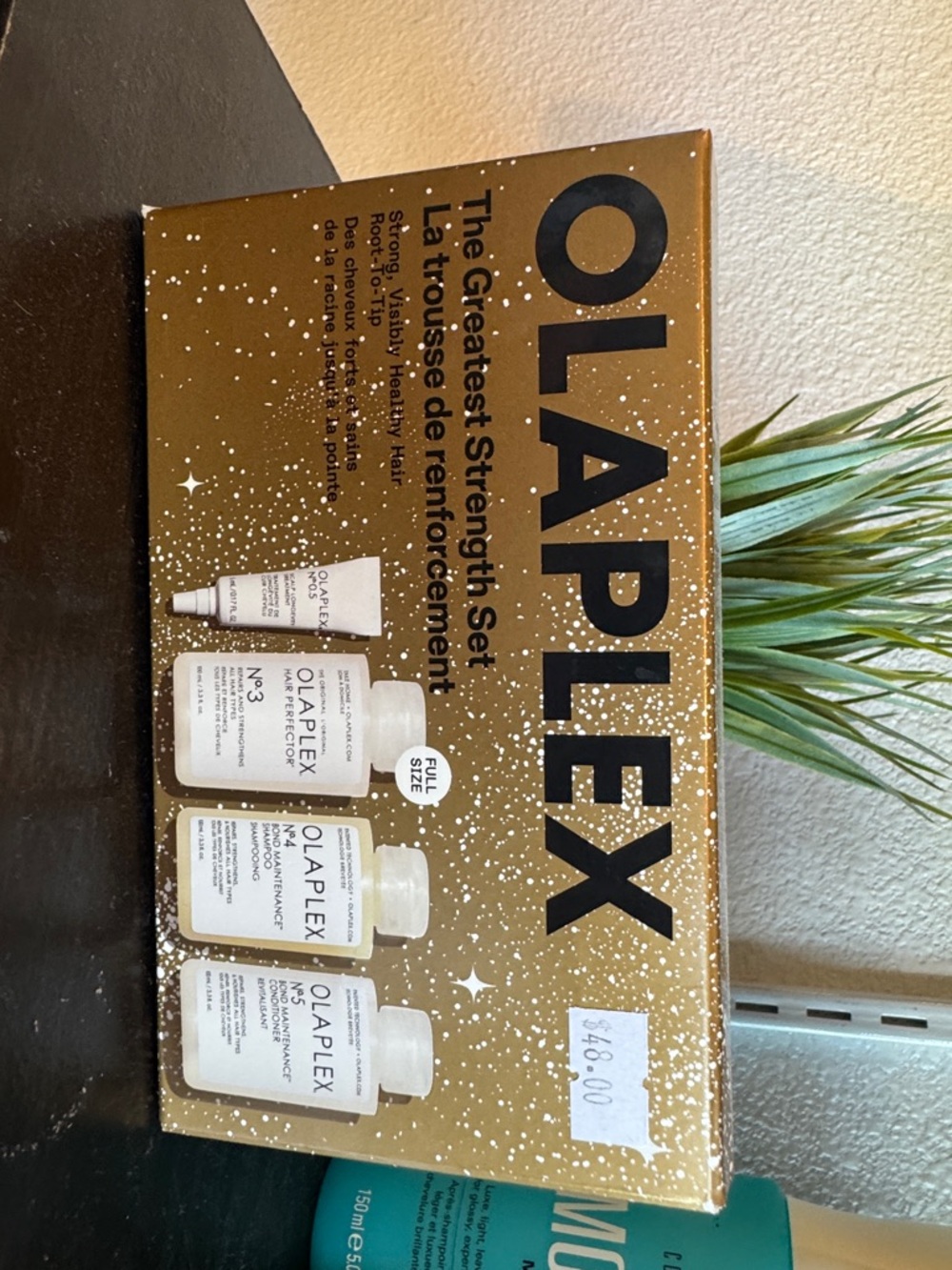 OLAPLEX Gold Repair & Strength Hair Treatment Set